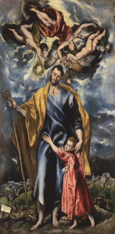 El Greco St Joseph and the Infant Christ France oil painting art